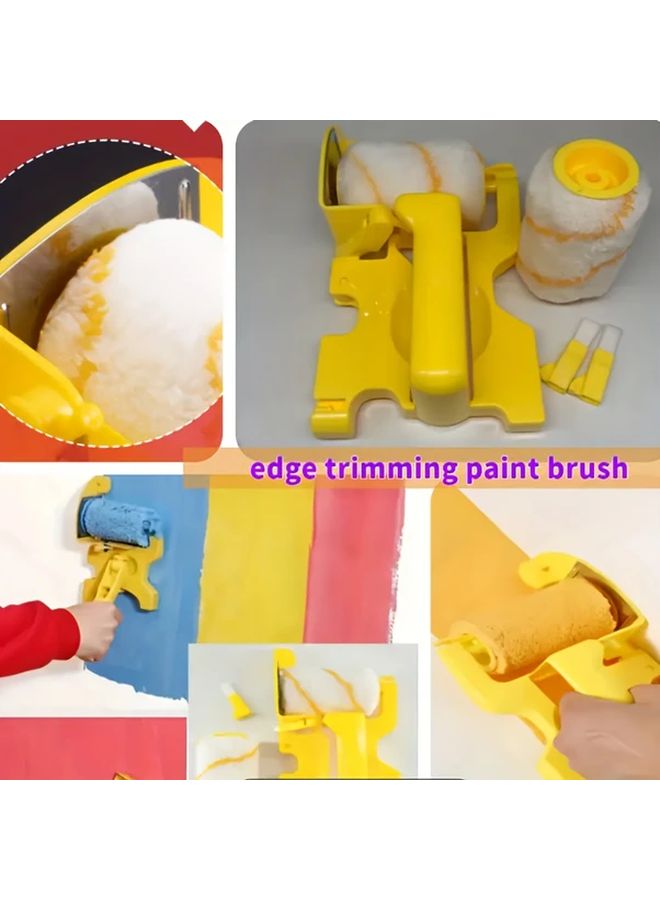مجموعة فرش طلاء جدار داخلي متعددة الوظائف قصيرة للاستخدام المنزلي DIY - Image 4