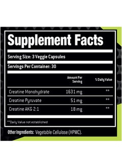Laperva Vegan Triple Creatine 1700 mg 90 Veggie Capsules  - Image 4