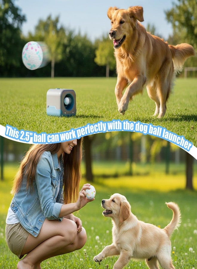 Caeuiciw 6 Packs Dog Balls 2.5 Inch, Indestructible Dogs Tennis Balls for Aggressive Chewers, Durable Bouncy Floating Interactive Dog Toys for Large and Medium Dogs, Packed in Mesh Bag (ETPU Material) - Image 4