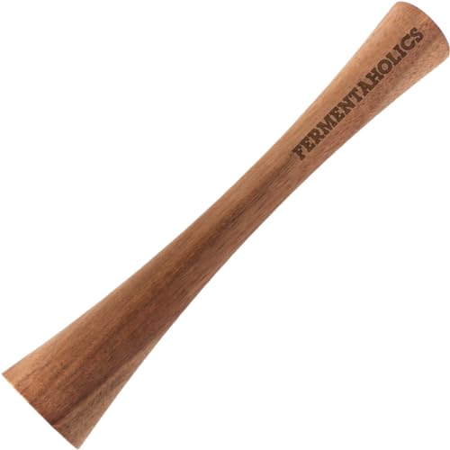 Fermentaholics Fermentation Tamper Tool, Make Sauerkraut At Home | Perfect Tool For Fermented Cabbage & Any Fermented Vegetables | DIY Fermented Sauerkraut | (Acacia) - Image 1