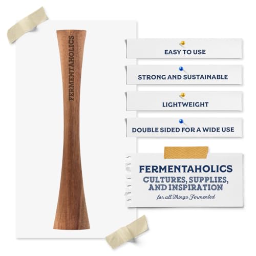 Fermentaholics Fermentation Tamper Tool, Make Sauerkraut At Home | Perfect Tool For Fermented Cabbage & Any Fermented Vegetables | DIY Fermented Sauerkraut | (Acacia) - Image 3