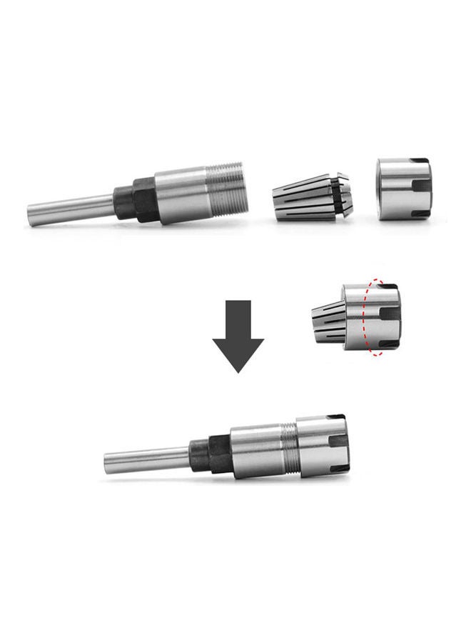 نيبمينينت موسع لقم الراوتر بساق مقاس 8 مم مع طوق فضي 19 x 8مم - Image 2