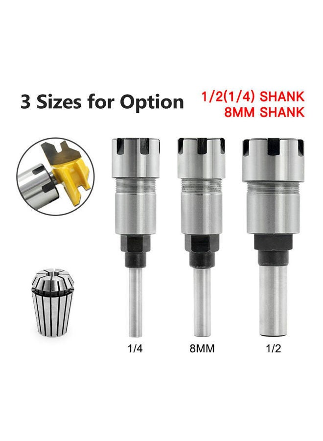 نيبمينينت موسع لقم الراوتر بساق مقاس 8 مم مع طوق فضي 19 x 8مم - Image 4