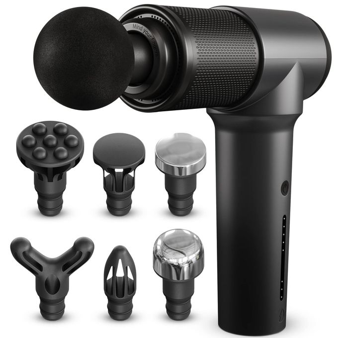 Turonic Professional Handheld Massage Gun Deep Tissue Percussion Massager 20 Speeds 7 Heads Quiet Powerful Portable Cordless Great for Athletes Personal Use Shoulder Foot Back Body GM5 - Image 3