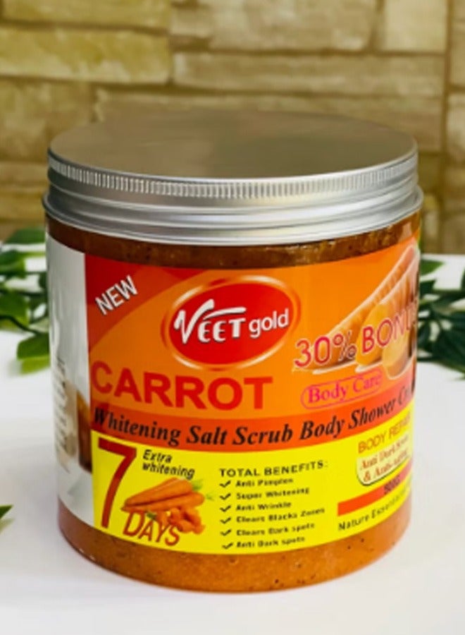 فيت جولد مقشر الجسم بملح الجزر للتبييض الفائق 500 جم