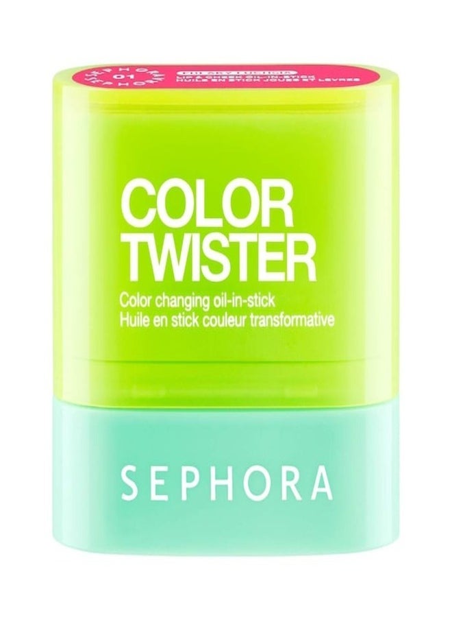 SEPHORA - SEPHORA COLLECTION Color Twister Oil-in-Stick for Lip & Cheek 01 Freaky Fuchsia – Bright Fuchsia, Color-Changing Hydrating Balm, 8.5g - Image 1