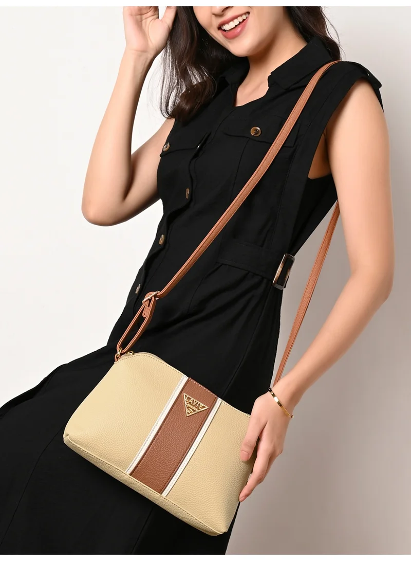 Lavie Signature Georgia Woman's Sling Bag(SAND)