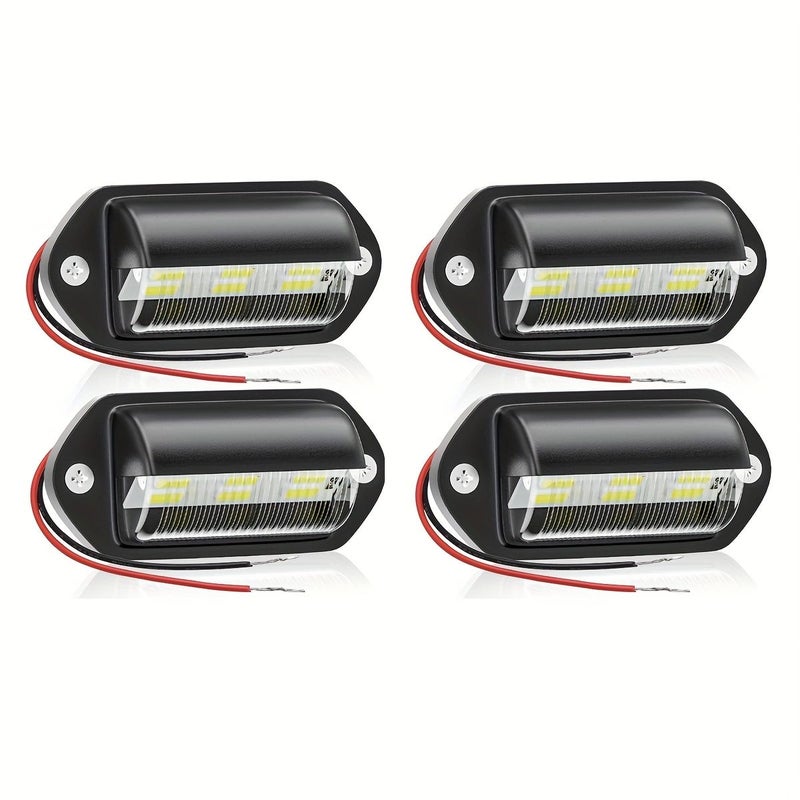 2 Pack 6 SMD LED License Plate Light For Truck SUV Trailer Van Cargo Lamp - Image 1