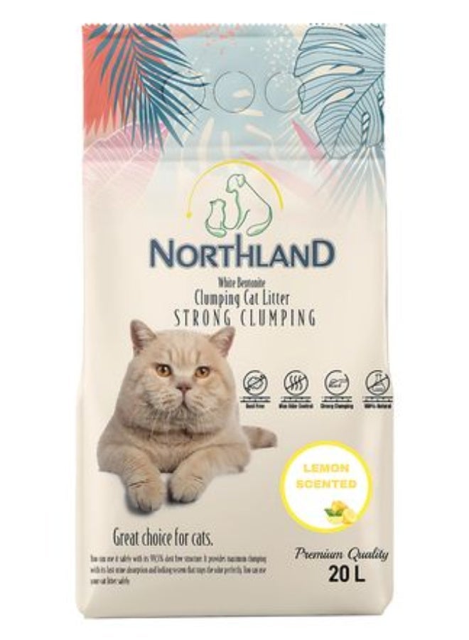Northland Bentonite Clumping Cat Litter Lemon Scent , 20 L