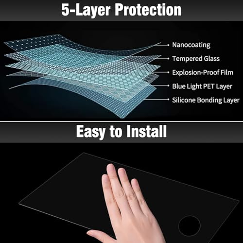 Moonlinks 2PCS 16.8in Navi+11in Dash Tempered Glass Screen Protector Compatible with 2024 2025 Sierra EV & 2025 GMC Yukon 11 Inch Instrument Cluster 16.8 Inch Navigation Touchscreen Protector - Image 4