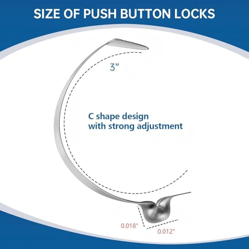 PROSOCOOL Wand Button Lock Replacement for Rainbow E2 Vacuum Wands, Stainless Steel Wand Push Release Latch Lock - Image 3