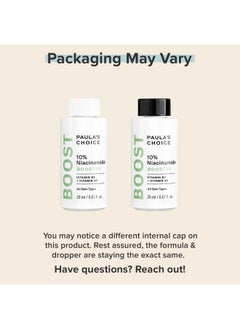 PAULA'S CHOICE Boost 10% Niacinamide Booster Vitamin B3 Vitamin C & Licorice Extract Serum Pore Minimizer 0.67 Ounce  - Image 3