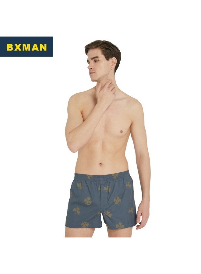 Bxman ملابس داخلية رجالية فضفاضة، سراويل داخلية رجالية، سراويل أرو مصنوعة من القطن المنسوج، سراويل نوم متوسطة الارتفاع، 4 قطع 289 مجموعة، 170م - Image 3