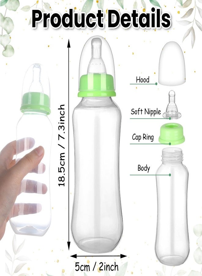Oitnlaughter 6 Sets Bottle Chug Baby Shower Game Baby Shower Favor Green Funny Plastic Bottles Disposable Diapers Greenery Eucalyptus Themed Sign for Gender Reveal Games Changing Diaper Race Game Decoration - Image 3