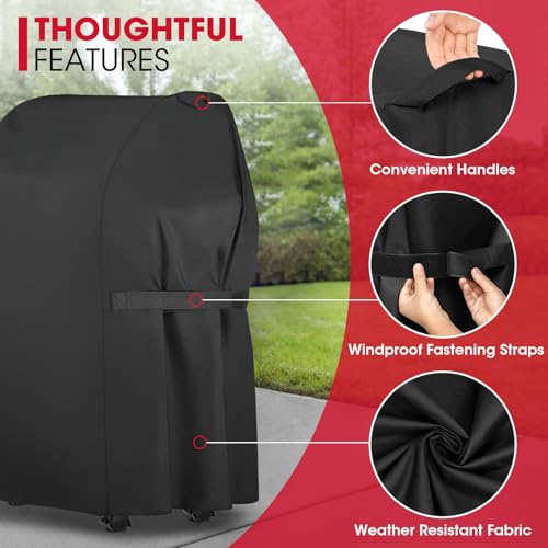 Unicook 30 Inch Grill Cover, Heavy Duty Waterproof 2 Burner Small BBQ Cover, Compatible with Weber Spirit 210 with Side Tables Down, Does NOT Fit Spirit II E-210 (Include 2025 Version) with Table Up - Image 5