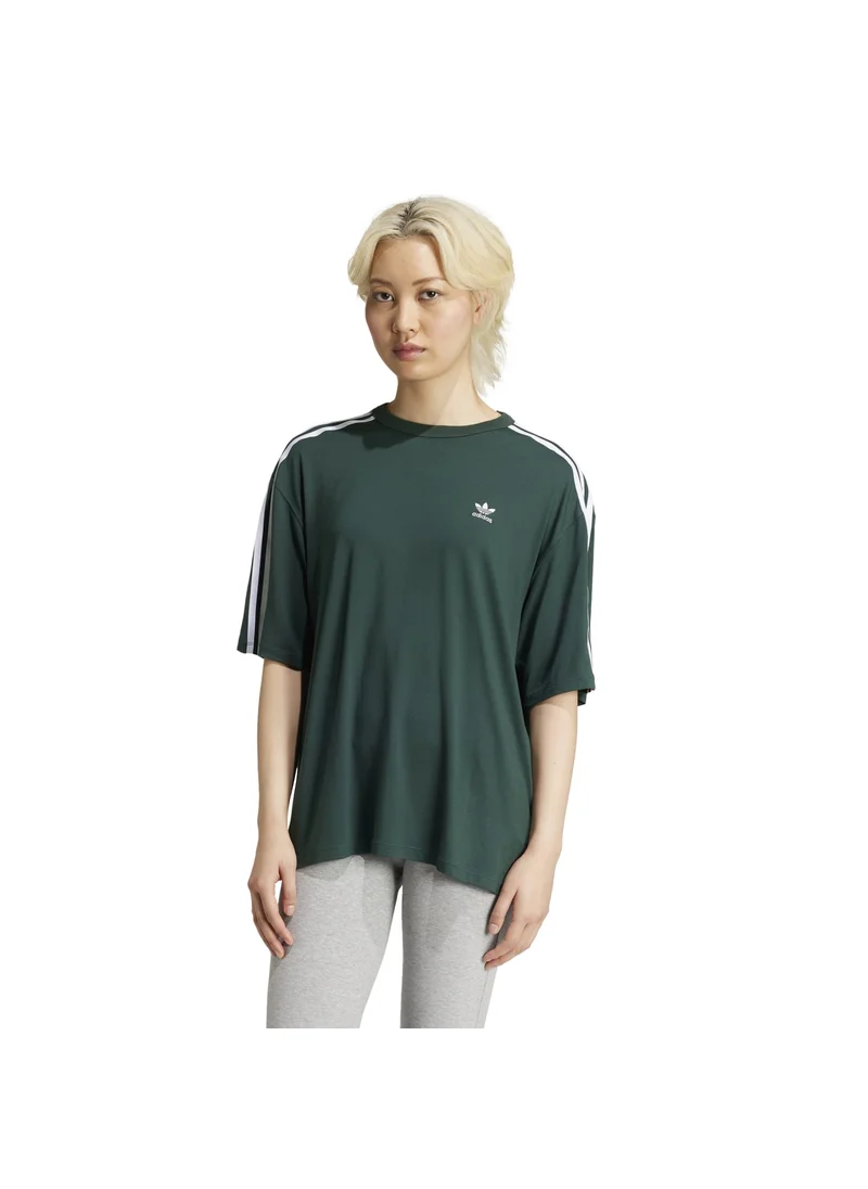Adidas adidas 3 STRIPE TEE OS Green Originals Women T-SHIRTS