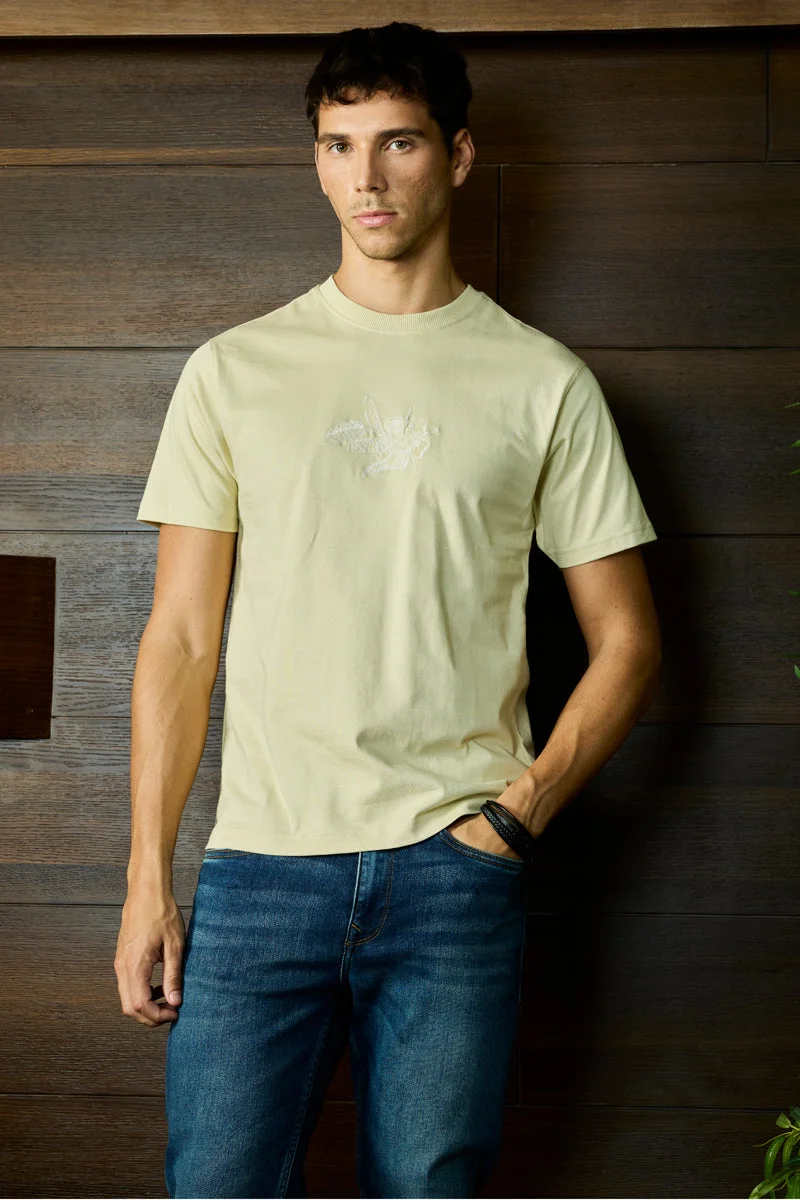 سنيتش تيشيرت قطن مطرز فاخر