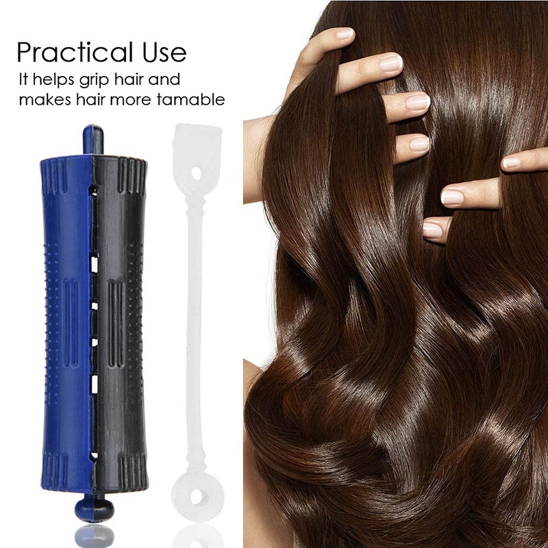 Hair Perm Rods, 6Pcs Hair Rollers Wave Heat Perm Rod Hair Clip Curlers Hairdressing Tool with Rubber Band (Number 1) - Image 4