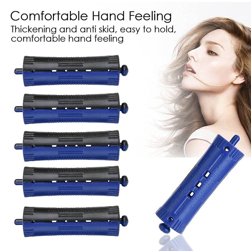 Hair Perm Rods, 6Pcs Hair Rollers Wave Heat Perm Rod Hair Clip Curlers Hairdressing Tool with Rubber Band (Number 1) - Image 3