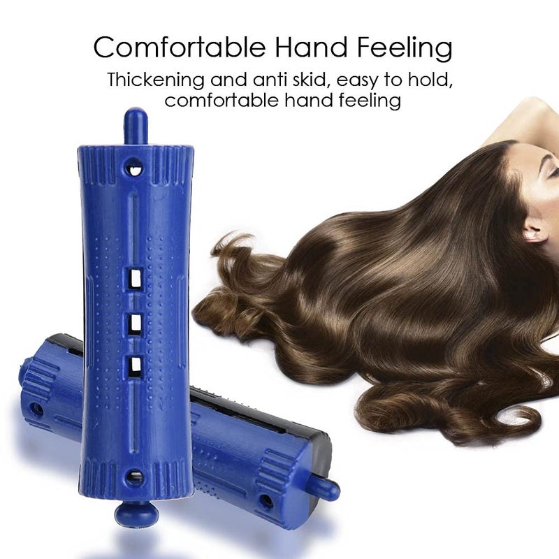 Hair Perm Rods, 6Pcs Hair Rollers Wave Heat Perm Rod Hair Clip Curlers Hairdressing Tool with Rubber Band (Number 1) - Image 5