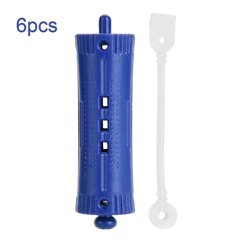 Hair Perm Rods, 6Pcs Hair Rollers Wave Heat Perm Rod Hair Clip Curlers Hairdressing Tool with Rubber Band (Number 1) - Image 2