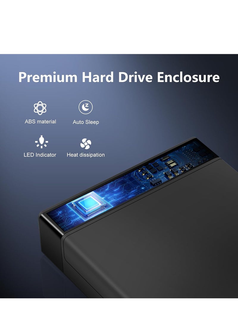 McDou 3.5-inch Hard Drive Enclosure USB 3.0 External Hard Drive Enclosure for 3.5-inch/2.5-inch SATA HDD/HDD SSD, Compatible with windows Seagate Toshiba Samsung Hitachi PS4 Xbox - Image 2