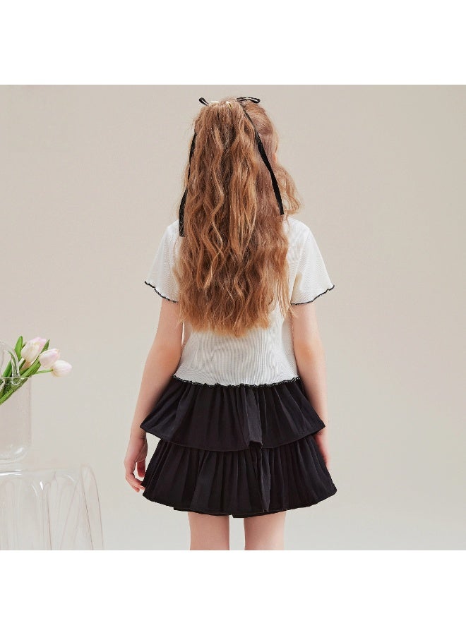 هالو كيتي مرحبا كيتي الصيف دعوى جديدة حلوة باردة الكورية تنورة قصيرة دعوى الكرتون فتاة كبيرة الزي - Image 2