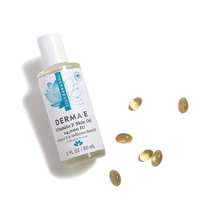 derma-e Derma E Vitamin E Skin Oil - 14,000 IU Safflower Face Oil – Hypoallergenic, Fragrance Free Facial Skin Care - Nourishes and Conditions, 2 fl oz - Image 5