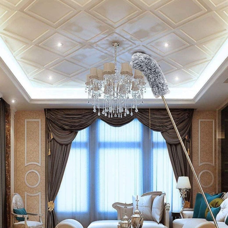 Zerolex Flexible Duster for Fan Cleaning Mop with Long Rod Fan Cleaner Brush with Long Rod Spider Web Cleaner Stick Fan Cleaning BrushPack of 1 - Image 4