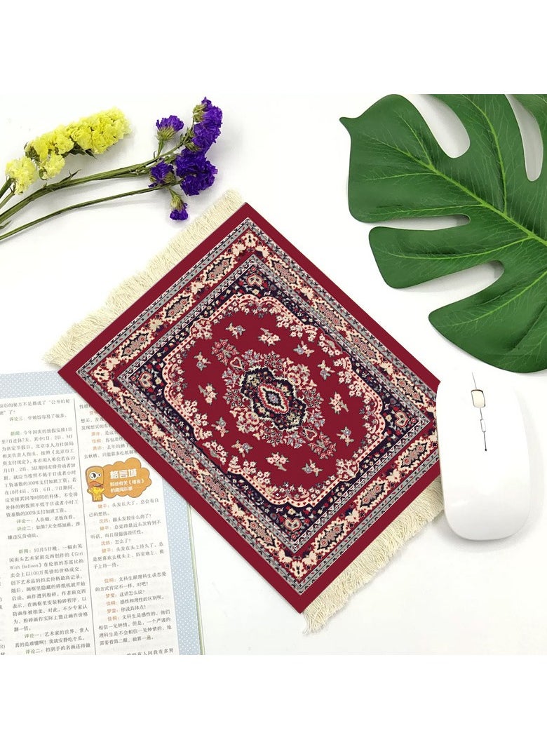 Old_Feller - Vintage Tassel Coffee Mat, Coffee Cup Mat, Coffee Maker Mat, V60 Pour Over Coffee Mat, Table Mat, Mouse Pad 18*27cm - Image 1