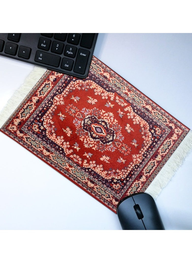 Old_Feller - Vintage Tassel Coffee Mat, Coffee Cup Mat, Coffee Maker Mat, V60 Pour Over Coffee Mat, Table Mat, Mouse Pad 18*27cm - Image 1