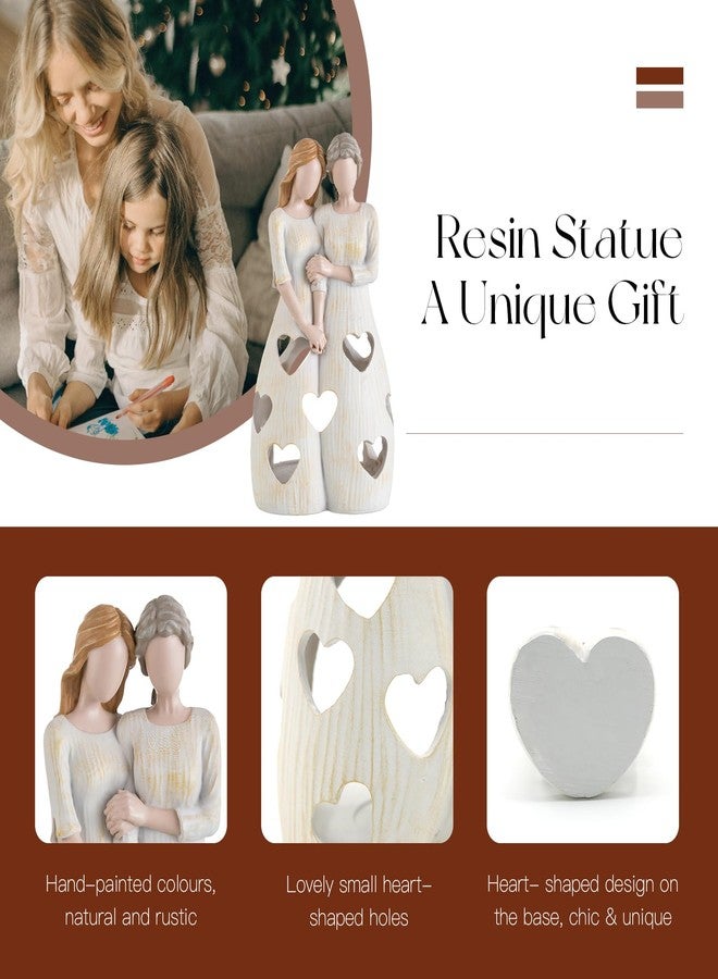 Candeldo Mothers Gifts for Mom Birthday: Unique Candle Holder Sentimental Gift Ideas from Daughter Tealight Holders Decor Mother Daughter Figurines Meaningful Home Decoration - Image 5