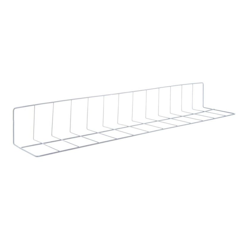 Hubert L Shape Wire Fence Divider White Epoxy Coat - 30"L x 4" and 6" Sides - Image 3
