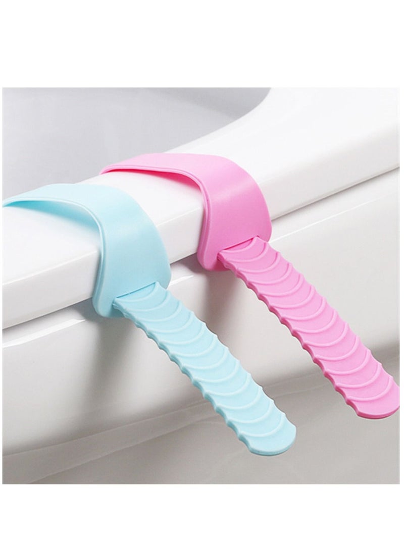 Y&D Toilet Seat Silicone Raise Lifters, Lid Soft Handle Clean Lift Raise, Non-Sticker, Avoid Touching The Lid, Cover No Need Glue Worry About Falling Off and Hygienic  - Image 4