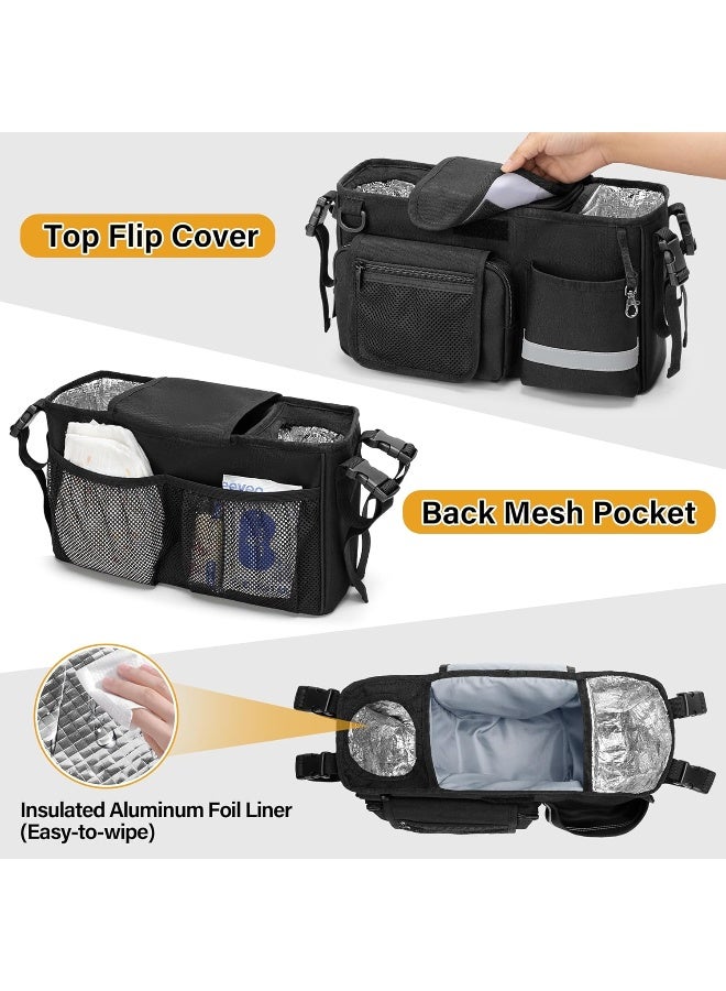 GRAOSO Parent Console Stroller Organizer Compatible with WONDERFOLD WX - Image 3
