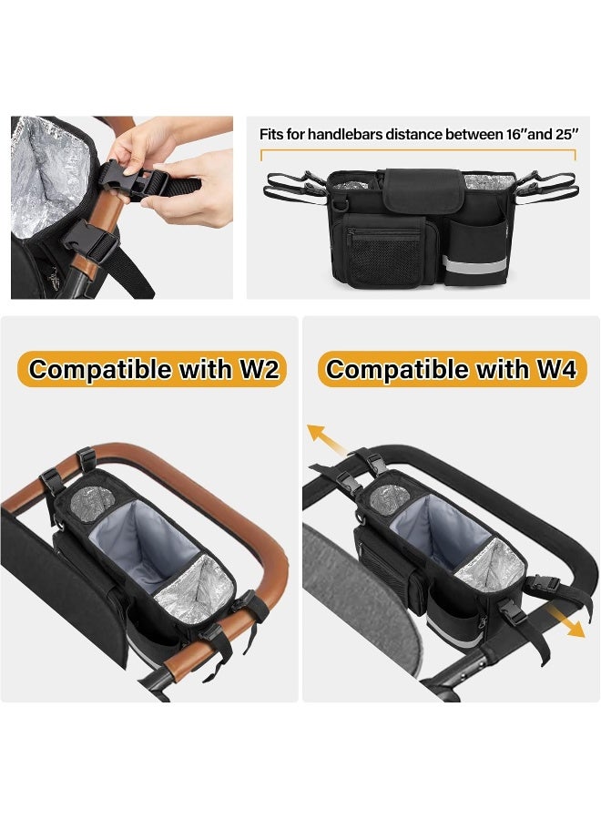 GRAOSO Parent Console Stroller Organizer Compatible with WONDERFOLD WX - Image 2