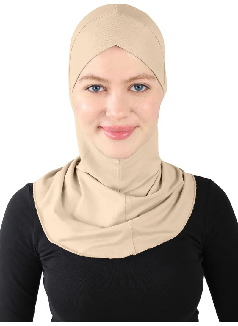 Ecardin Cross Hijab - St 232 Beige