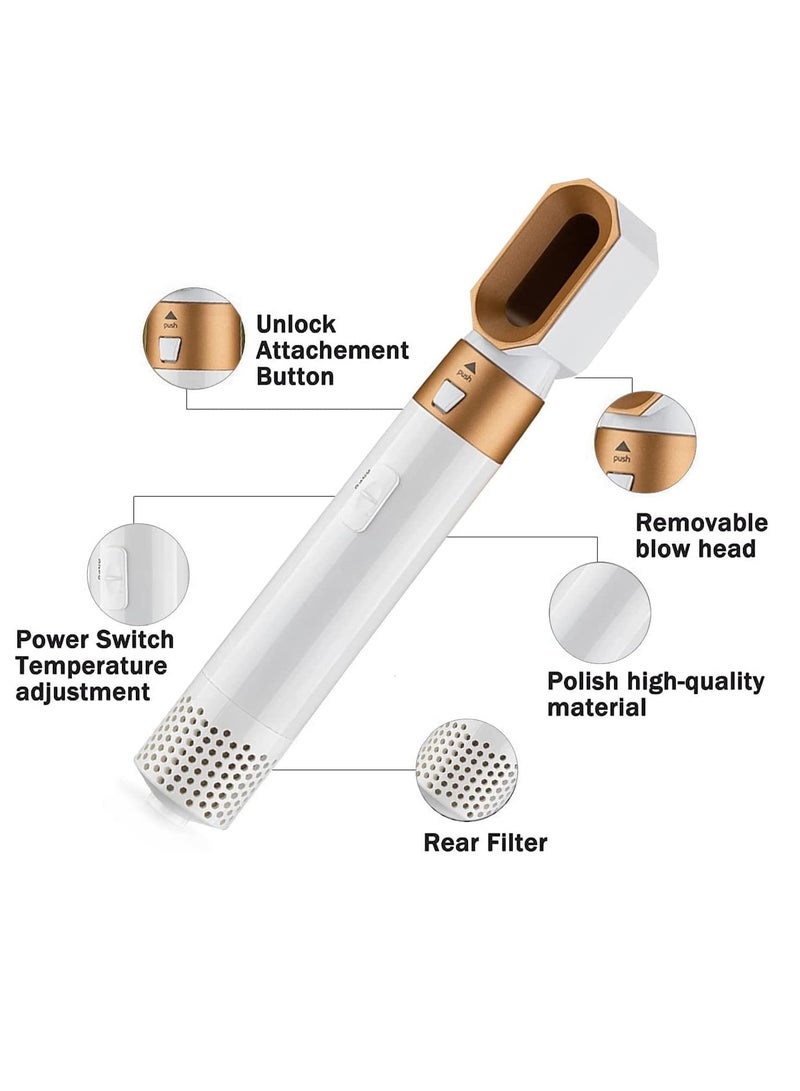 عربست 5 في 1 مجفف شعر 5 في 1 فرشاة هواء ساخن مصفف شعر بفرشاة هواء ساخن مصفف شعر سالب الأيونات جهاز فرد الشعر مكثف الشعر فرشاة تمشيط الشعر بالهواء الساخن - Image 2