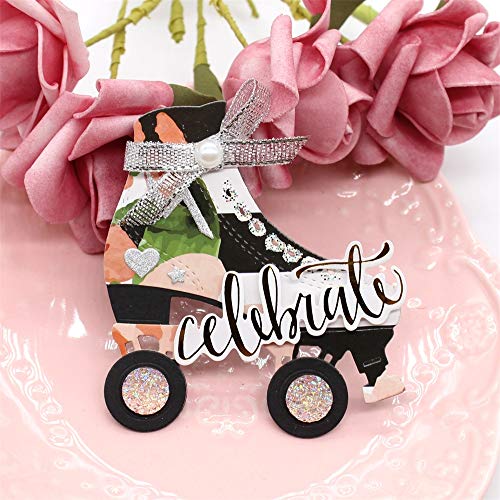 K.S. CRAFT KSCRAFT Roller Skate Metal Cutting Dies Stencils for DIY Scrapbooking/Photo Album Decorative Embossing DIY Paper Cards - Image 4