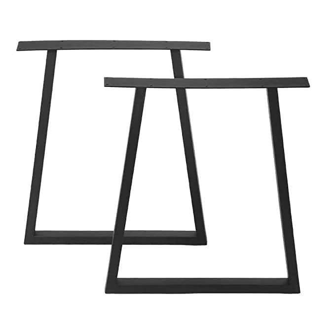 AVVIC MART Furniture Metal Table Legs Black Desk Legs for Furniture Bench Legs Coffee Table Legs DIY Iron Bench Legs only Legs TRAPEZOIDAL Shape