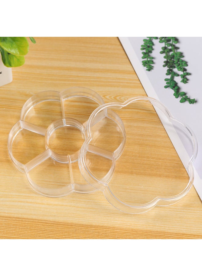 Nail Art Accessories 7-compartment Storage Box elry Rings Necklaces Earrings Portable Transparent elry Box Nail Art Empty Box