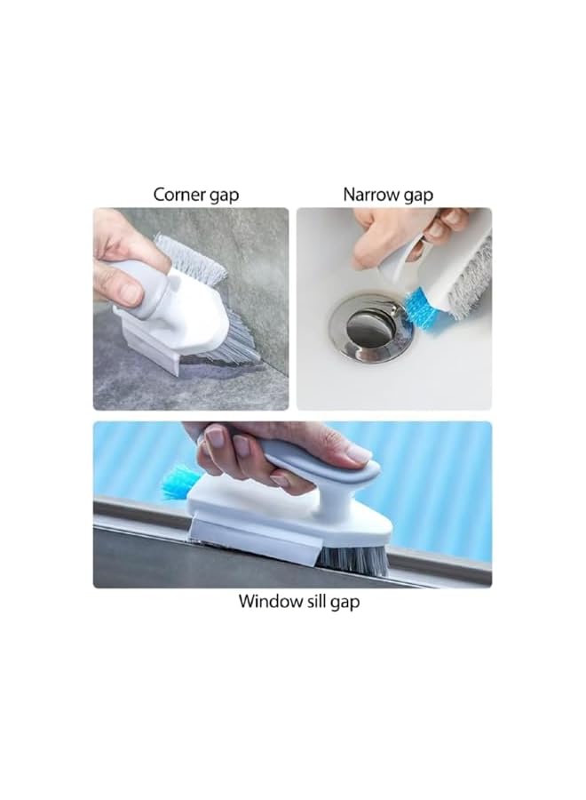 promass Cleaning Brushes, 4-in-1 Floor Scrub Brush, Tile Grout Cleaner Brush, Corner Crevice Scrubber Baseboards Brush, Tool Groove Brush, Multi-purpose Scrubbing Tools for Living Room and Kitchen - Image 3