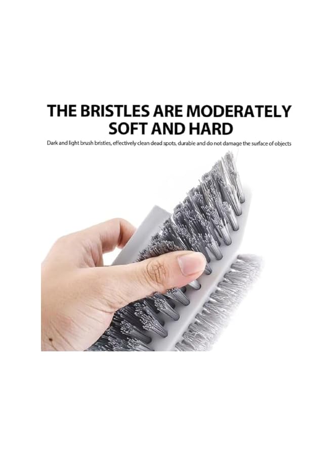 promass Cleaning Brushes, 4-in-1 Floor Scrub Brush, Tile Grout Cleaner Brush, Corner Crevice Scrubber Baseboards Brush, Tool Groove Brush, Multi-purpose Scrubbing Tools for Living Room and Kitchen - Image 4