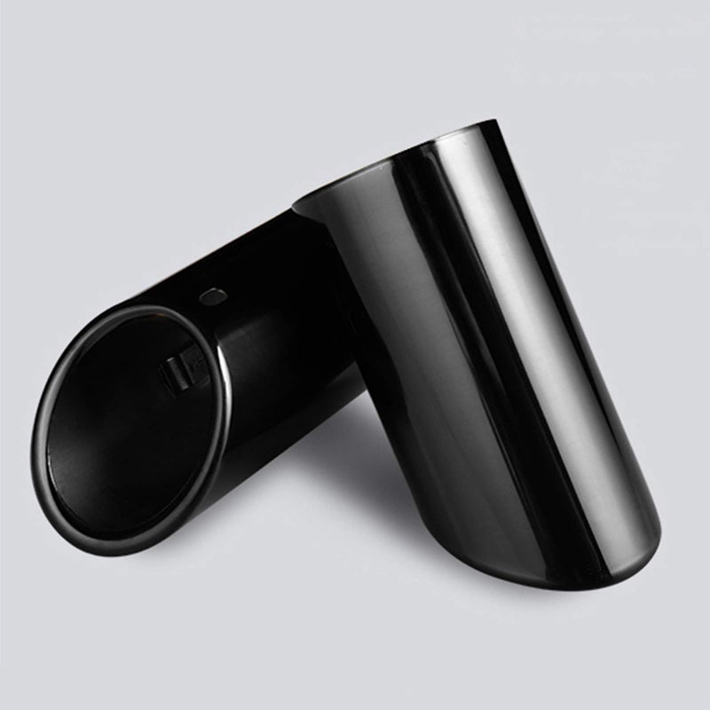 Dsycar Dsycar Black Coated Polished Finish Stainless Steel Car Exhaust Muffler Tip Pipe Compatible with VW Volkswagen JETTA 2009-2018 / SAGITAR 2011-2015 / POLO 2012-2014 / GOLF 7 2013-2015 (Black) - Image 1