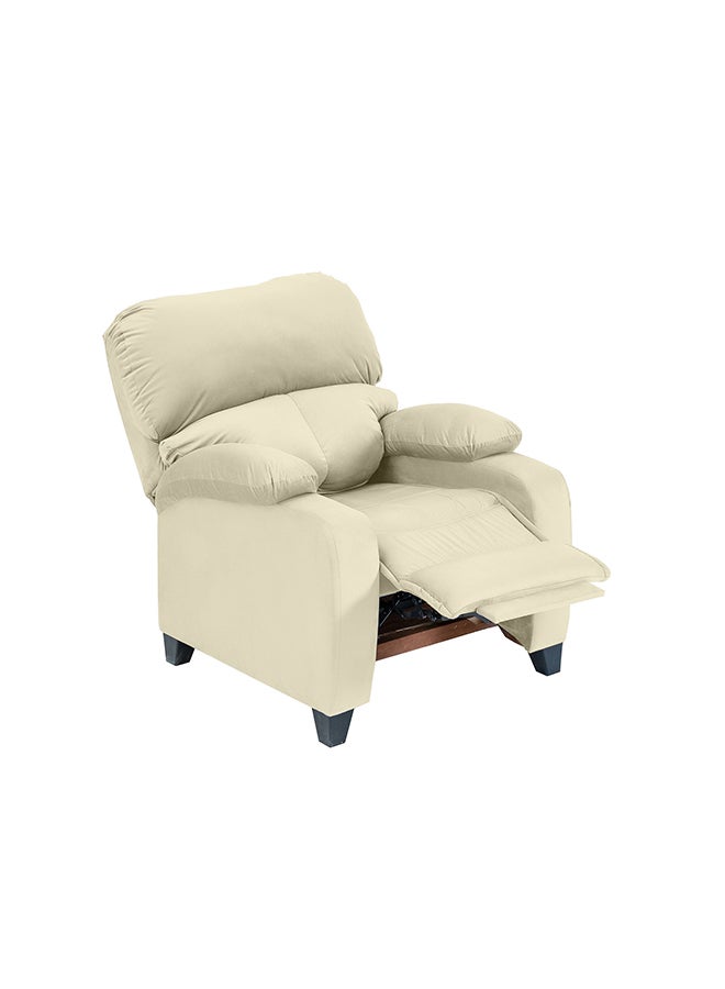 In-House NZ71 | Velvet Classic Recliner Chair - 90×85×95 cm - Light Beige - Image 1
