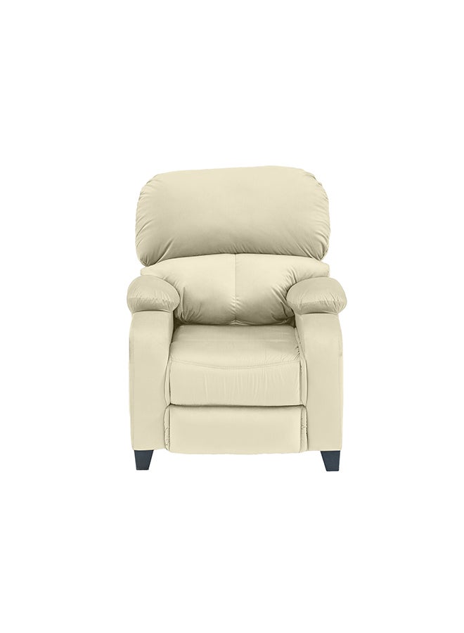 In-House NZ71 | Velvet Classic Recliner Chair - 90×85×95 cm - Light Beige - Image 3