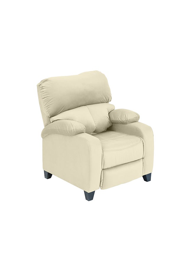 In-House NZ71 | Velvet Classic Recliner Chair - 90×85×95 cm - Light Beige - Image 2