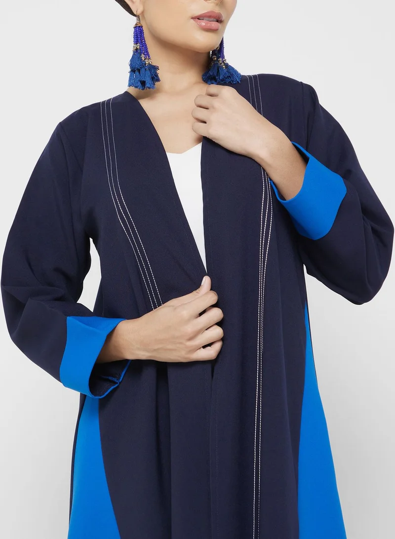 Khizana Two Tone Color Abaya