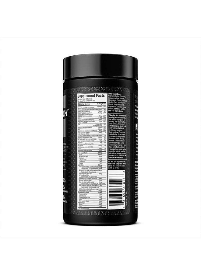 MuscleTech - Multivitamin for Men | MuscleTech Platinum Multivitamin | Vitamin C for Immune Support | 18 Vitamins & Minerals | Vitamins A C D E B6 B12 | Daily Workout Supplements | Mens Multivitamins, 90 ct - Image 1
