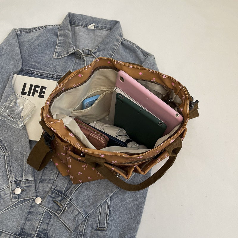 2025 Large Capacity Tote Women'S Bag New Niche Shoulder Crossbody Bag Casual Style Handbag Bow Mummy Bag - Image 5